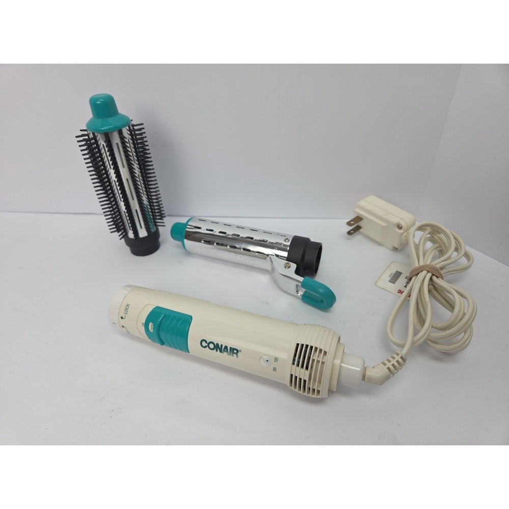 VTG Conair Big Curls Hot Air Curling Iron And Brush 1.5" Model CD160D